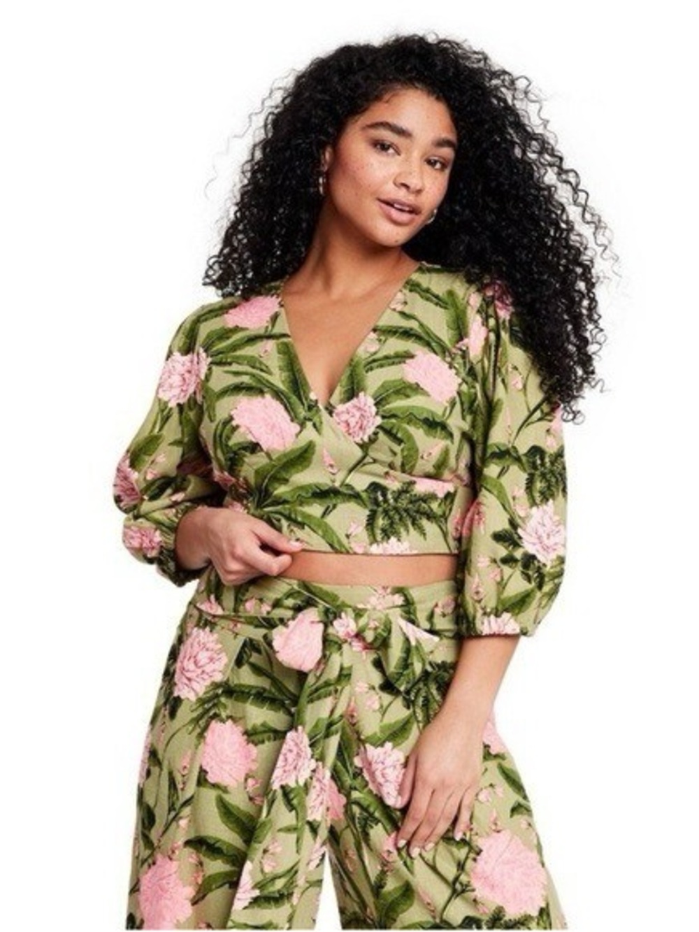 NWT Agia Bendita x Target Tie Front Crop Top